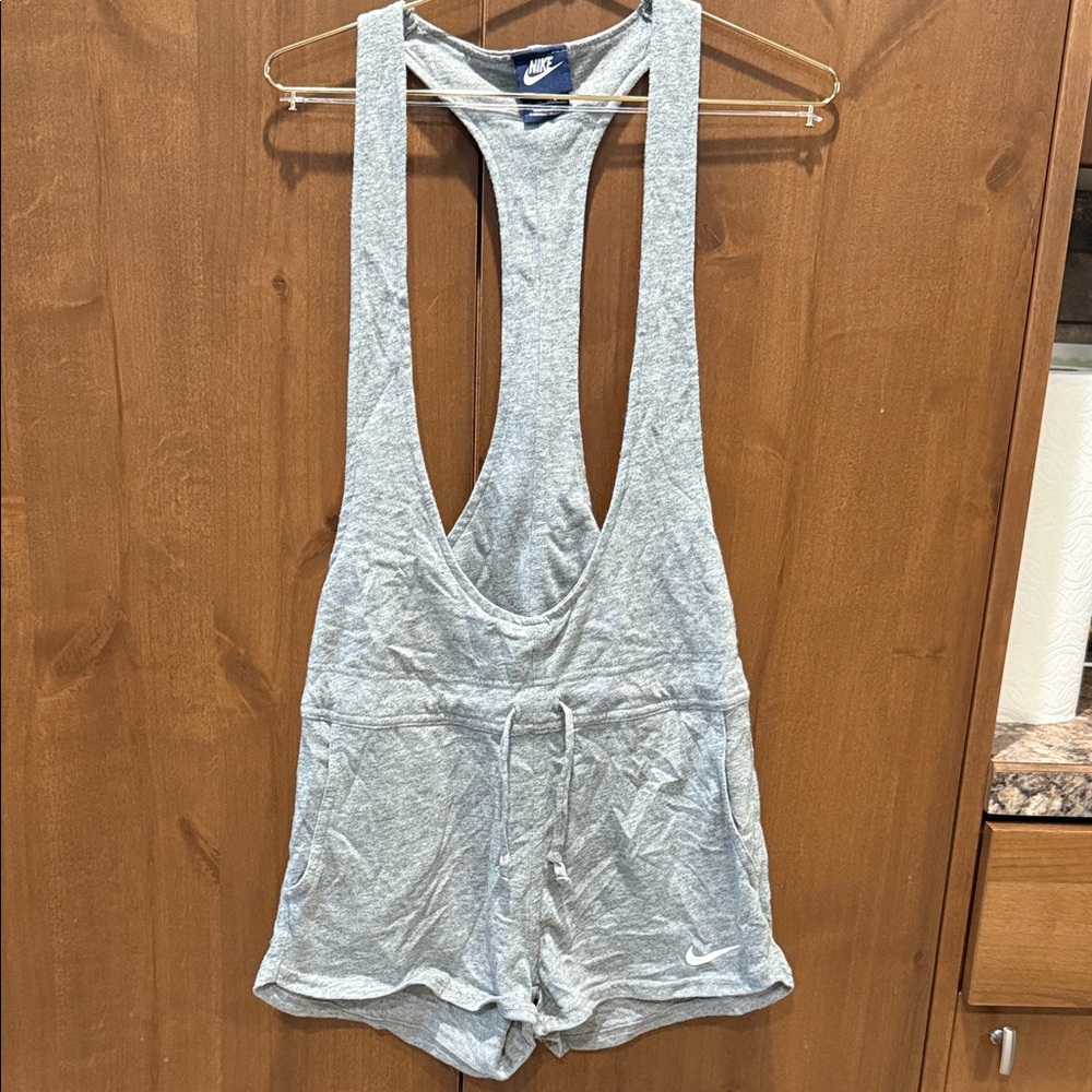 Nike Heather Gray Athletic Romper